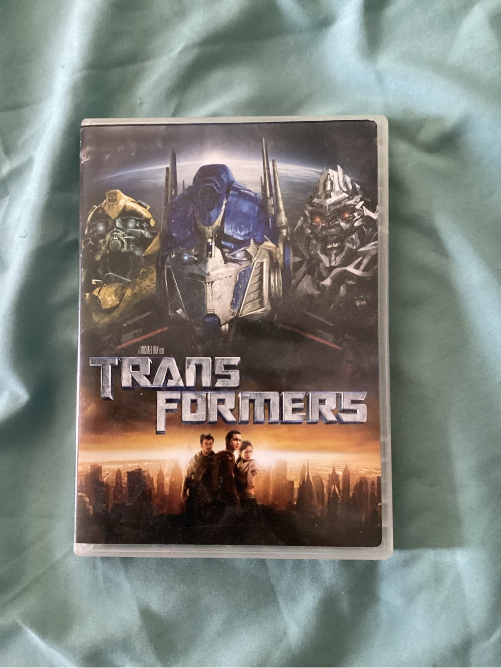 Transformers DVD Movie — Blue, Silver, Black Cover Art